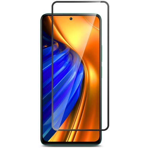 Защитное стекло на Xiaomi Poco F4 (Ксиоми Поко Ф4)на экран тонкое прозрачное с черной рамкой полноэкранное силиконовая клеевая основа Full Glue Brozo защитное стекло полное покрытие для xiaomi poco f4 gt сяоми поко ф4 гт черный 2 стекла в комплекте