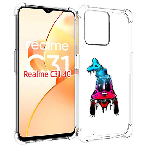 Чехол MyPads Гуффи для OPPO Realme C31 задняя-панель-накладка-бампер чехол mypads ночной лес для oppo realme c31 задняя панель накладка бампер