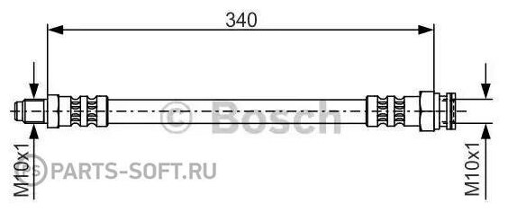Шланг тормозной - Bosch арт. 1987476393