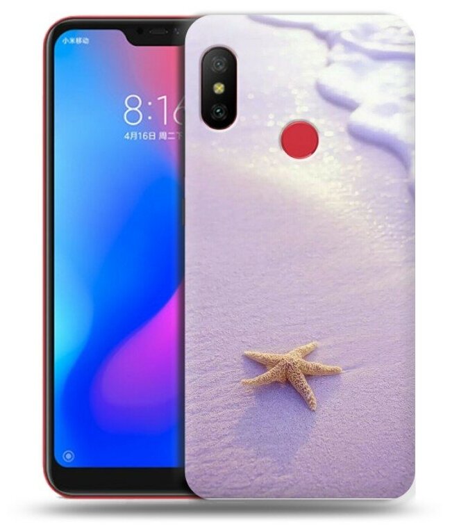 Дизайнерский силиконовый чехол для Сяоми Ми А2 Лайт / Xiaomi Mi A2 Lite Море и пляж