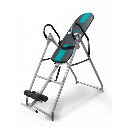 Инверсионный стол Start Line Fitness FLIPPER серо-бирюзовый с подушкой