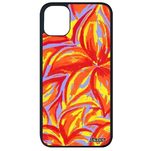 фото Защитный чехол на телефон // iphone 11 pro max // "цветочный узор" флора рисунок, utaupia, цветной