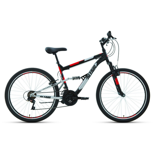 фото Велосипед forward altair mtb fs 26 1.0, колесо 26'', рост 18'', сезон 2021-2022, черный/красный