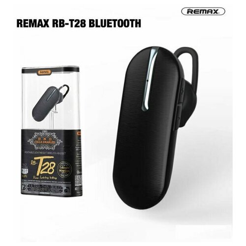 RB-T28, Гарнитура REMAX RB-T28 Bluetooth 4.2, 80 мАч, черный