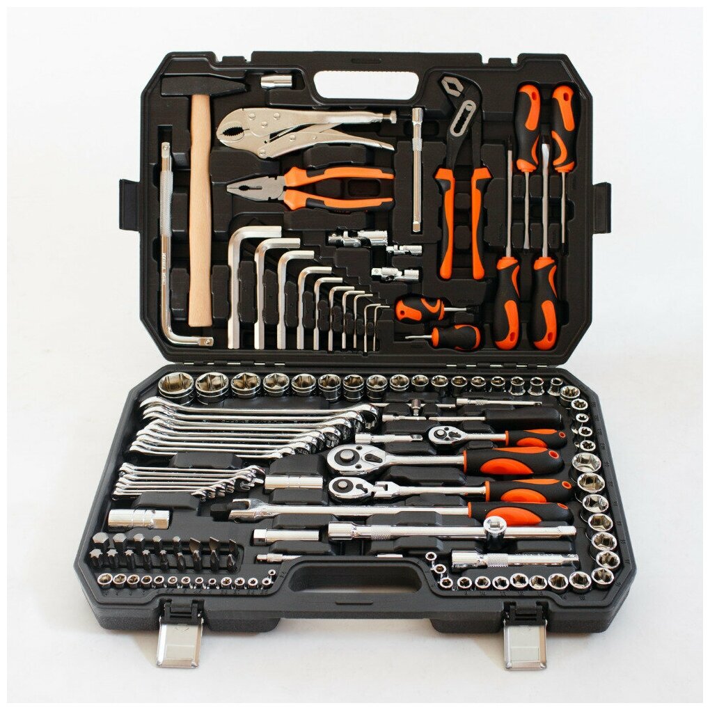 фото Набор инструмента для автомобиля в чемодане 129 предметов