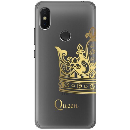 Силиконовый чехол с принтом True Queen для Xiaomi Redmi S2 / Сяоми Редми С2 матовый чехол true queen для xiaomi redmi s2 сяоми редми с2 с 3d эффектом черный