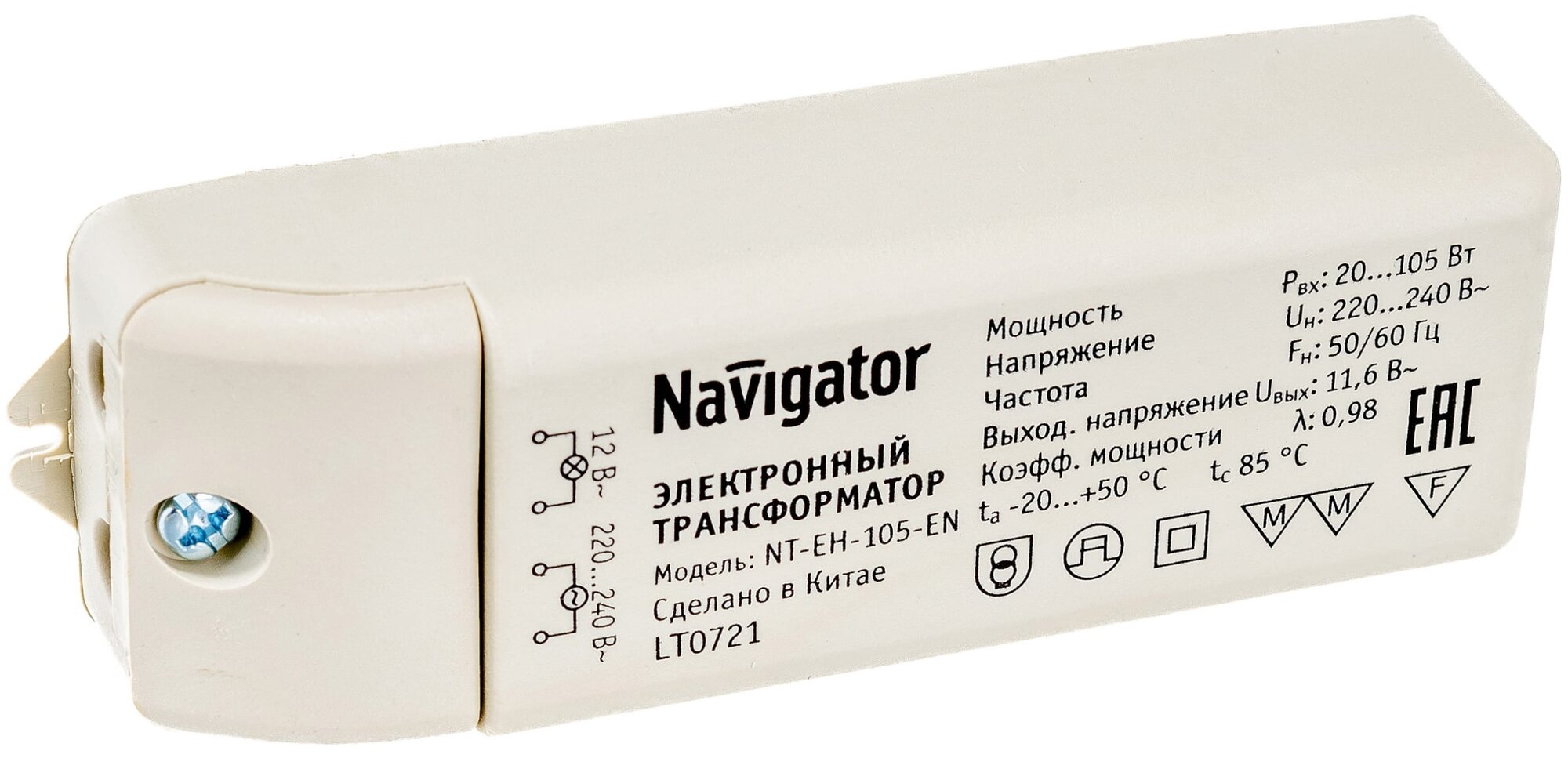 Трансформатор для галогенной лампы Navigator NT-EH-105-EN 105