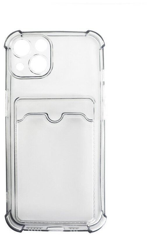 Чехол LuxCase для APPLE iPhone 13 Mini TPU с картхолдером 1.5mm Transparent 63509 - фото №10