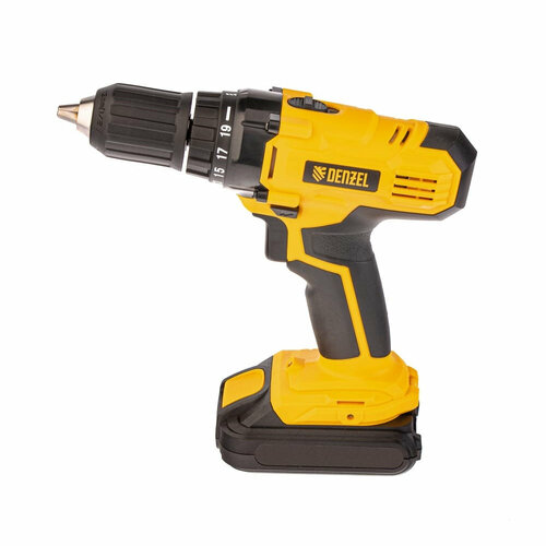 Дрель-шуруповерт аккумуляторная DENZEL CDL-IB-18-02 18В 2акк х 15Ачз у 1141000₽