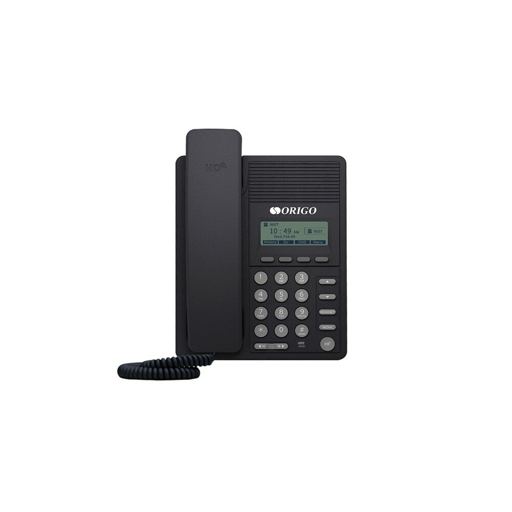 ORIGO VoIP-телефон OPH120 A1A IP-телефон с монохромным дисплеем 2.3" 100Base-TX WAN PoE 100Base-TX LAN без адаптера питания
