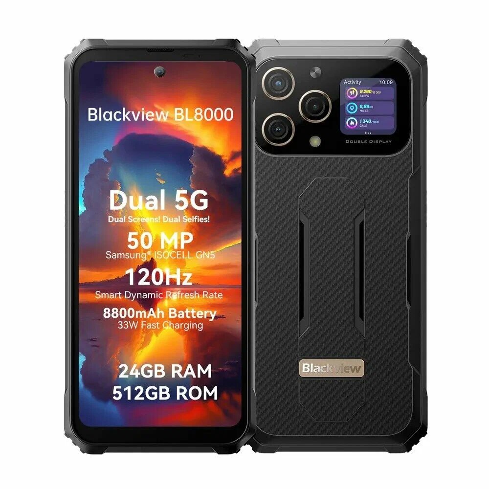 Смартфон Blackview BL8000 12/512 ГБ Global, Dual nano SIM, aurora gold