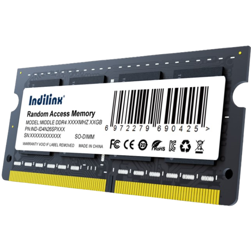 Память 16Gb Indilinx IND-ID4N32SP16X, SO-DIMM, DDR4, PC25600, 3200MHz, CL16, 1.2V, RTL