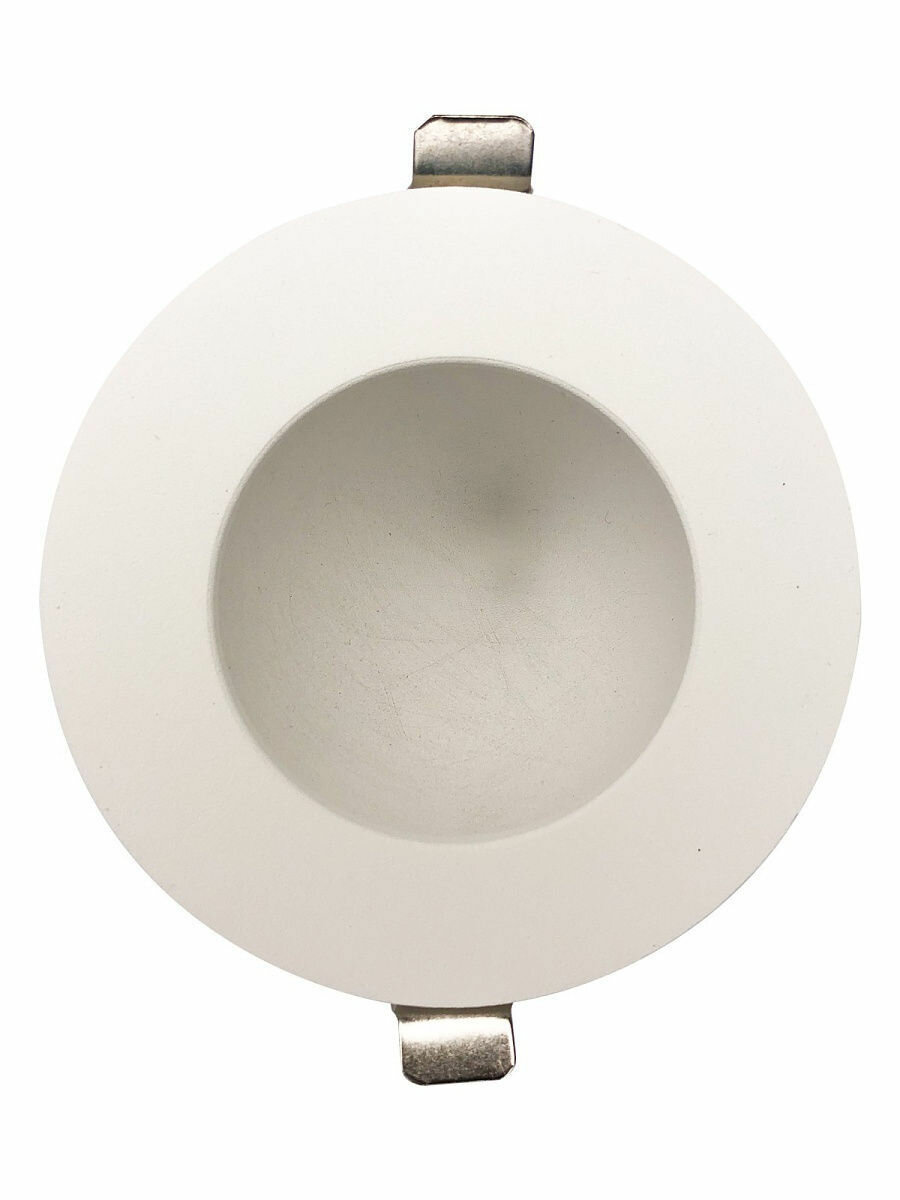 фото 700R-8W-3000K-Wh Светильник светодиодный встраиваемый со стеклом