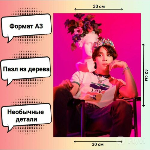 Фигурный пазл K-pop, 501 деталь, размер 30×42 см комплект книг k pop биографии популярных корейских групп k pop как стиль жизни