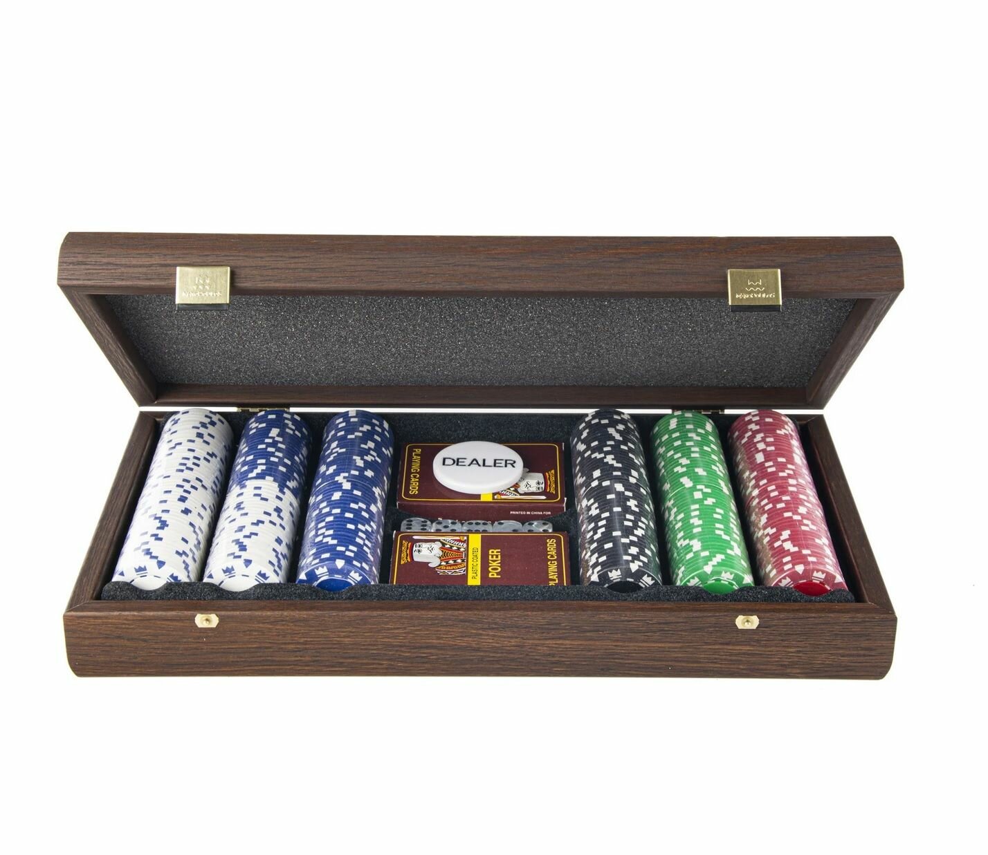 Набор Manopoulos для покера (карты 200 шт ) темный орех, 39х22 см