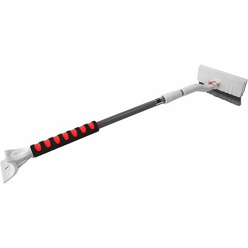 Щетка-сметка зимняя 92-131см поворотная телескопическая со скребком и водосгоном с мягкой ручкой AS109005 480₽