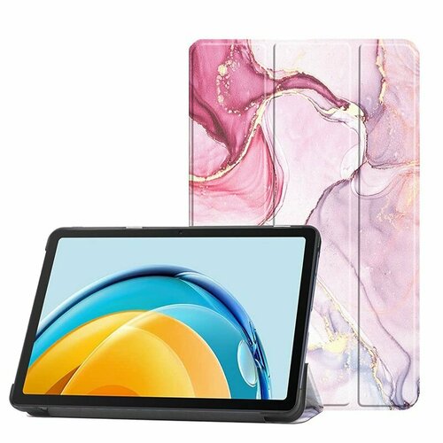Чехол умный для планшета Samsung Galaxy Tab A9+ 11"/ SM-X210, X215, X216B, розовый мрамор