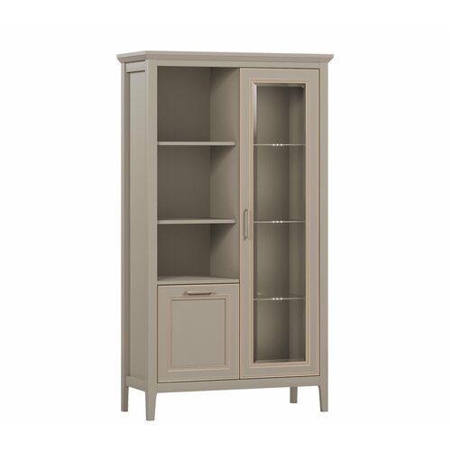 Шкаф БРВ Мебель CLASSIC REG1W1D с подсветкой Глиняный серый