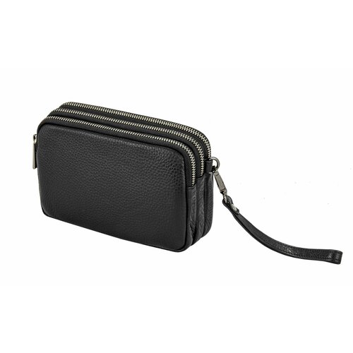 Сумка поясная Hight Touch, фактура зернистая, черный