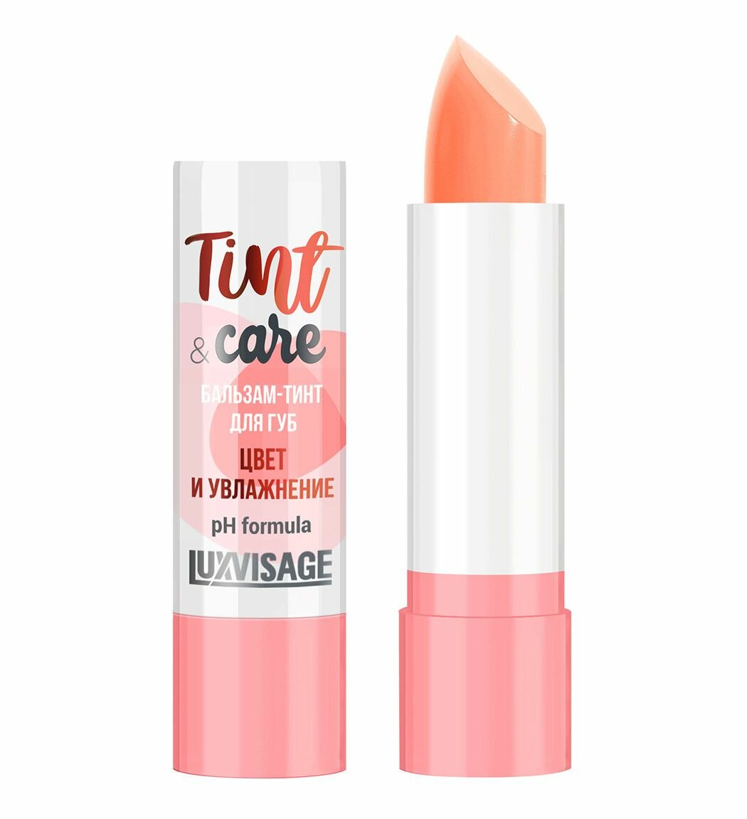 Бальзам-тинт для губ Tint & care pH formula LUXVISAGE тон 02 Peach