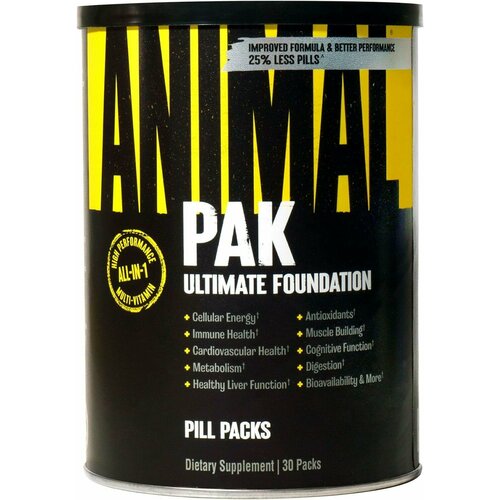 Universal Nutrition Animal Pak 30 packs (анимал пак)