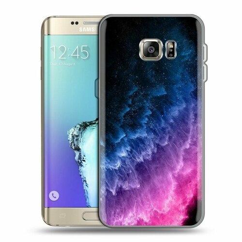 Дизайнерский силиконовый чехол для Самсунг S7 Edge / Samsung Galaxy S7 Edge Космос re pa накладка transparent для samsung galaxy s7 edge с принтом череп красок