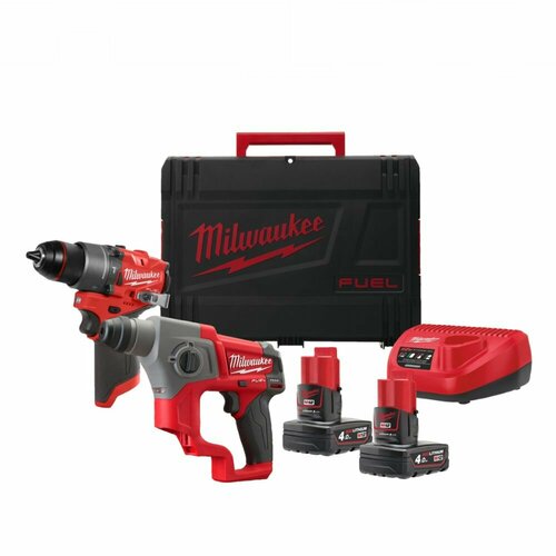 Набор электроинструмента Milwaukee M12 FPP2F2-402X 4933480590 набор инструментов m12 fpp2a 402x 4933459808