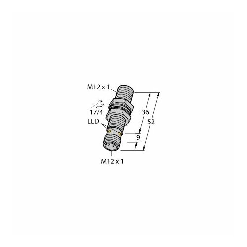 Индуктивный датчик приближения 3 мм Bi3U-MT12-AP6X-H1141 – Turck – 1634240 – 4047101330182
