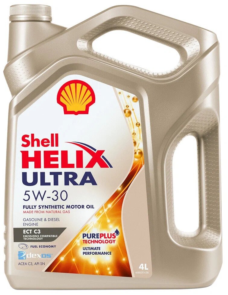 SHELL 550046363 Масло моторное синтетическое Helix Ultra ECT C3 5W-30 4л 550046363