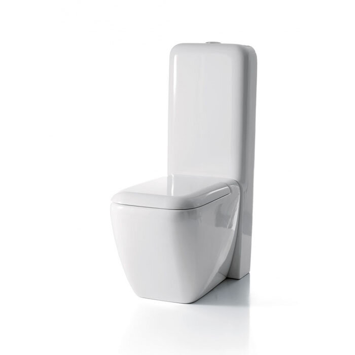 фото Cielo Shui Унитаз напольный 37x55xh43 см, слив в пол, цвет: глянцевый белый SHVA