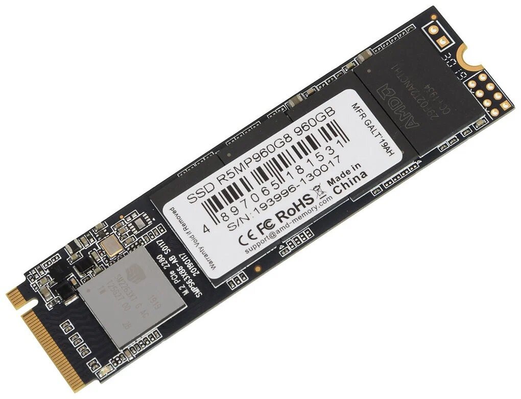 SSD накопитель AMD Radeon 960Гб, M.2 2280, SATA III - фото №6