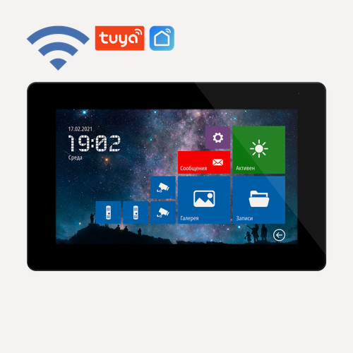 Изображение товара NIGHT FREEDOM 7 FHD WIFI Novicam v.4478 - Full HD видеодомофон: сенсорный IPS дисплей 7"; до 2 вызывных панелей, 3 видеокамер, 2 датчиков; 5 доп. домофонов; 3 аудиотрубок; Слот micro до 128 Гб; Переадресация на смартфон: Wi-Fi; AC 100-240В/DC 12-15В.