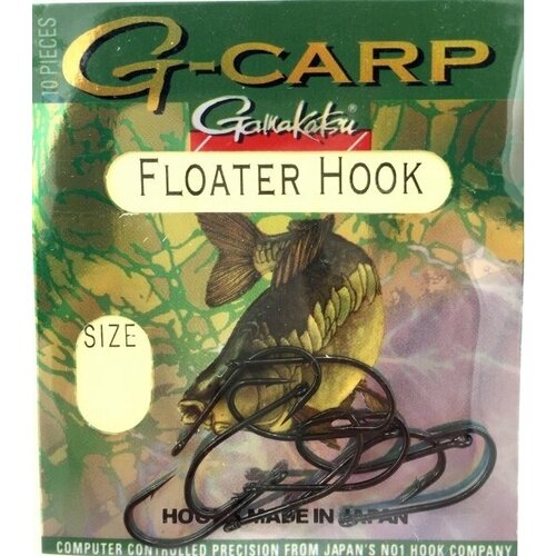 Крючок рыболовный Gamakatsu G-CARP FLOATER MB5 Black №02 ( упк. по 10шт.)