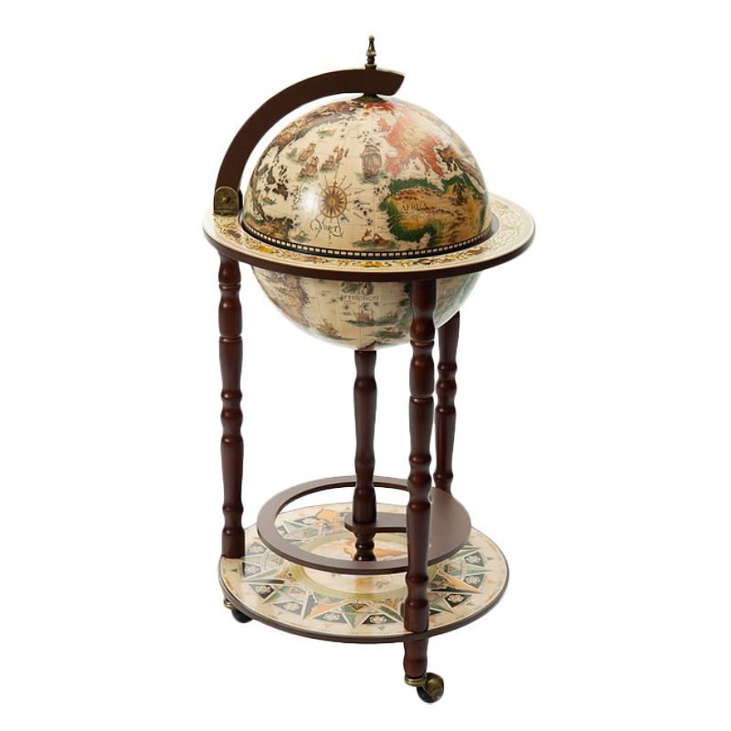 Глобус-бар напольный d 33 Капучино KSVA-JF-JG-33001-WN