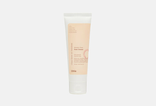 Очищающая пенка для проблемной кожи лица Ottie, Blemish Clean Foam Cleanser 120мл