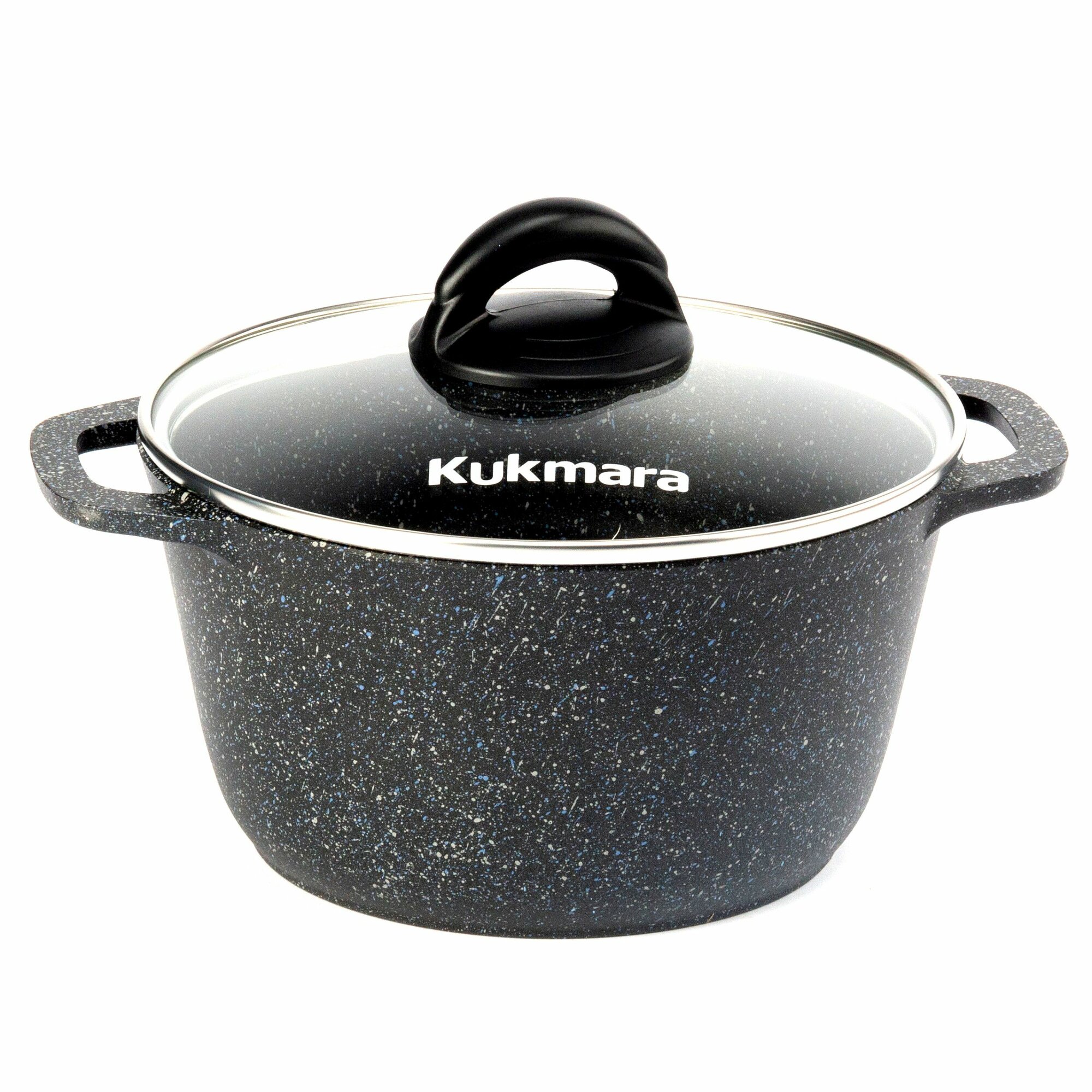 фото Кастрюля 3,5 л Kukmara, с антипригарным покрытием Granit (black)
