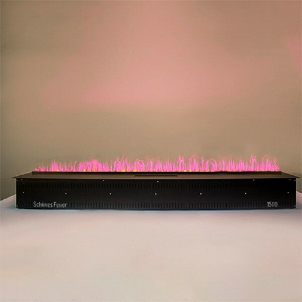 фото Очаг для электрокамина Schones Feuer 3D FireLine 1500 Steel + Blue Effect Flame (BASE)