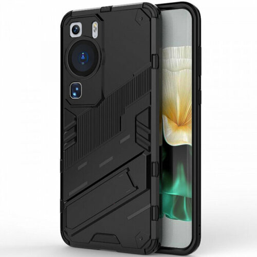 фото Megatron противоударный чехол-подставка для huawei p60 / p60 pro с защитой камеры roscase