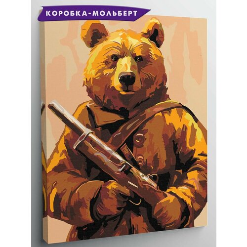 Картина по номерам Red Panda Мишка охотник - p56214 30x40