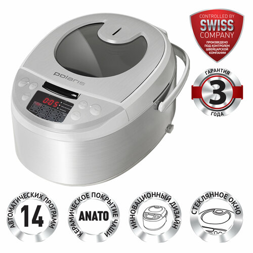 фото Мультиварка polaris pmc 5016 adg, белый,
