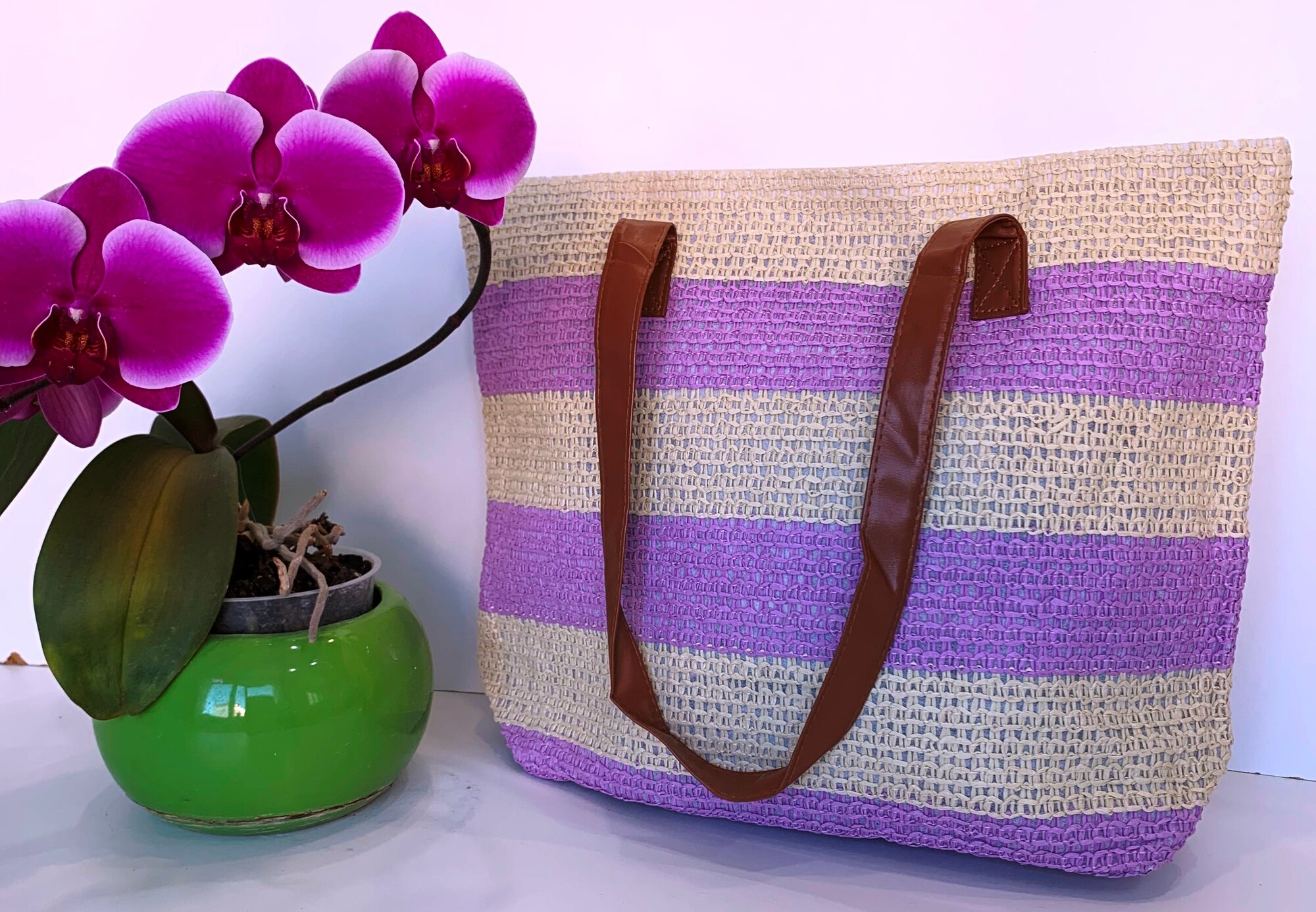 фото Женская плетеная сумка/Плетеная сумка на плечо/Летняя плетенная сумка для женщин/ Пляжная плетенная сумка