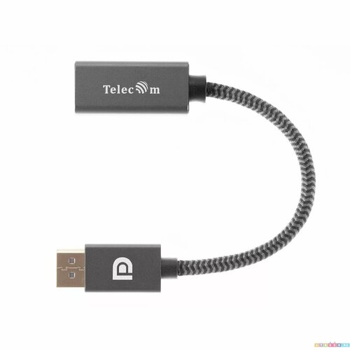 Переходник DisplayPort -> HDMI Telecom TA560 переходник hdmi displayport vcom telecom ca331 плоский черный