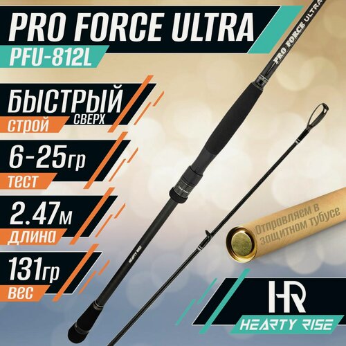 Изображение товара Спиннинг для рыбалки Hearty Rise PRO FORCE ULTRA PFU-812L 2.47м 6-25 гр