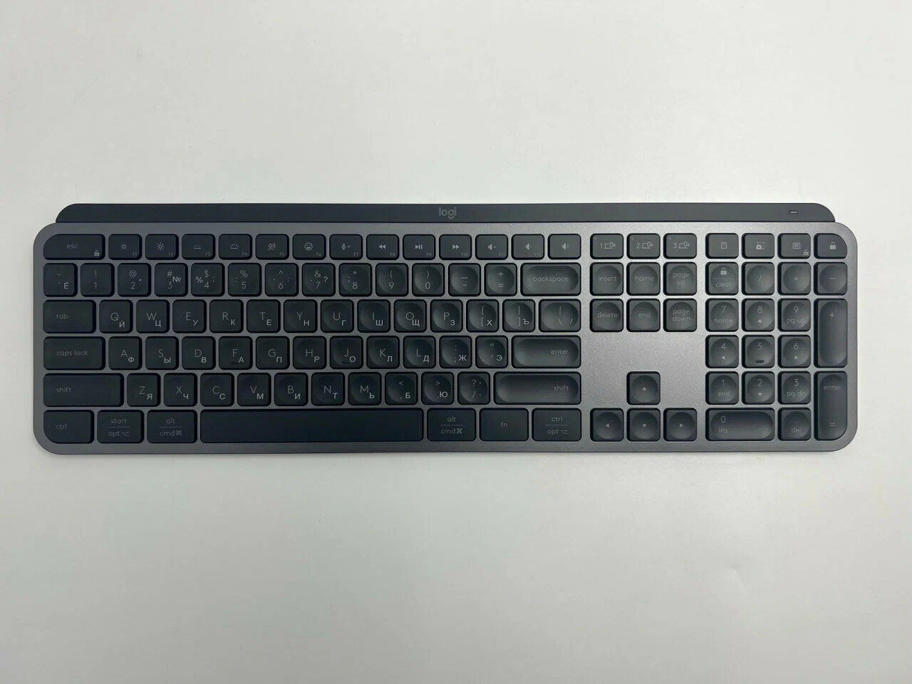 Клавиатура беспроводная Logitech MX Keys S, с русской гравировкой, графит — фото 1