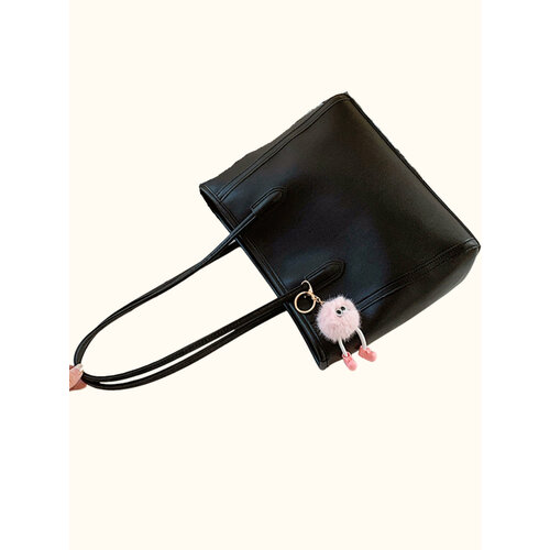 Сумка тоут фактура матовая черный 1540₽