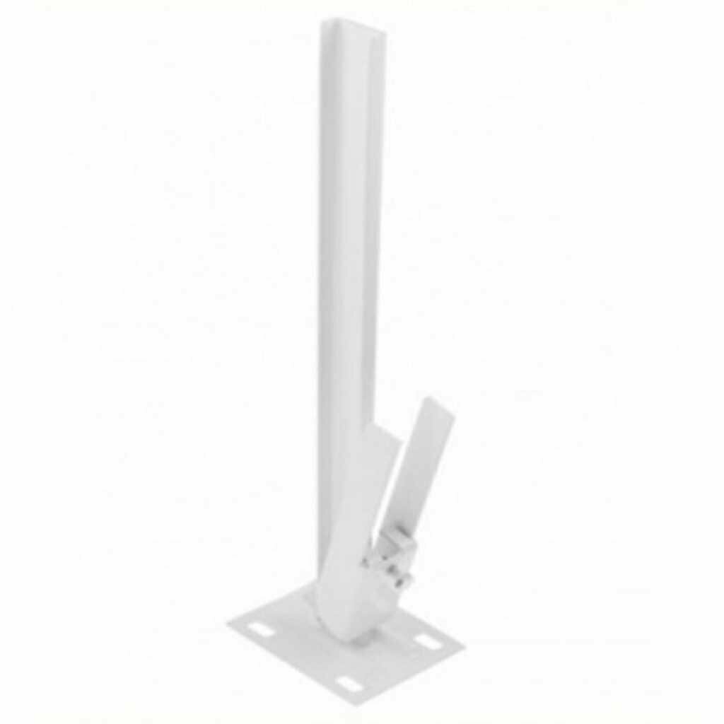 Кронштейн для панельного радиатора сталь напольный распорный к 11.31 белый СантехКреп 1.1.3.6.