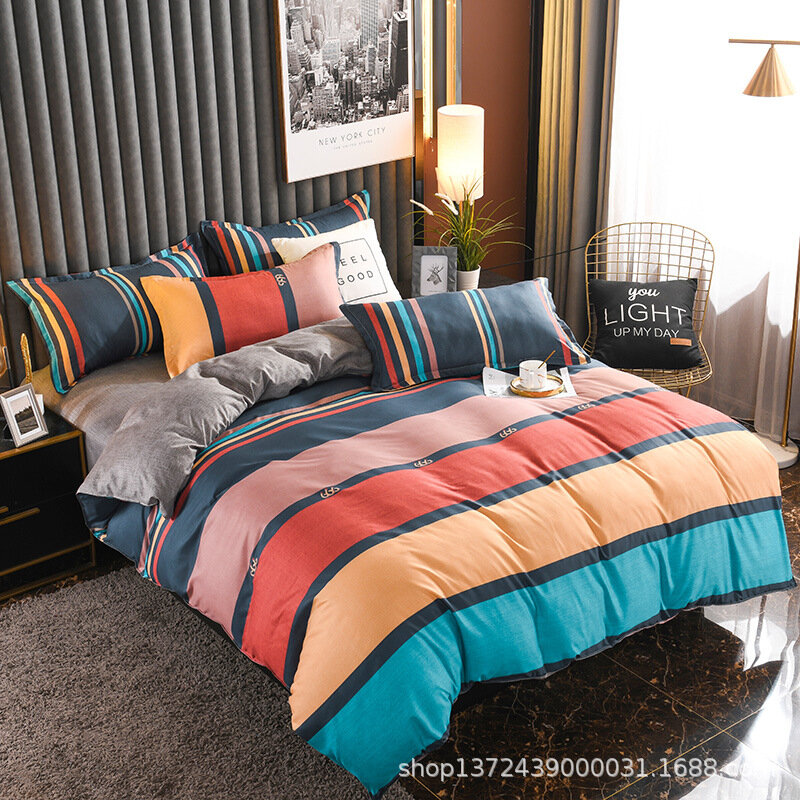 Постельное белье Sweet Dream Home Textile "Люди в пути", 4 предмета, моющийся хлопок