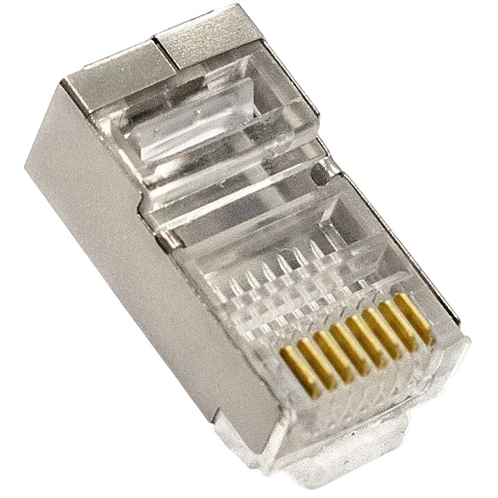 Коннектор RJ-45 ExeGate PL45-C5-8P8C-SH-100, 100 шт. (EX293764RUS)