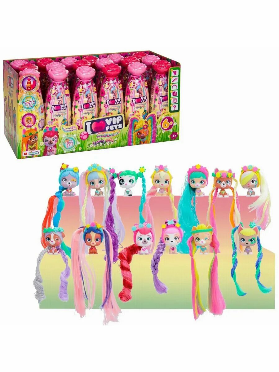 Фигурка IMC Toys VIP PETS SPRING VIBES, Модные щенки коллекц