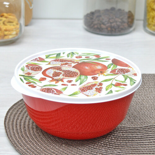 Миска Искрапласт с крышкой 